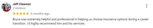 Google Review Blackham Insurance Group