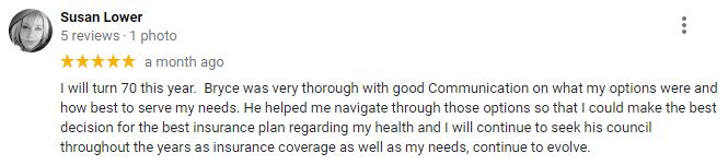 Google Review Blackham Insurance Group