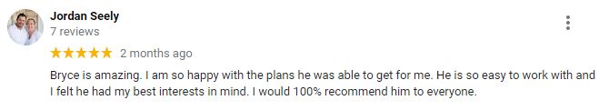 Google Review Blackham Insurance Group