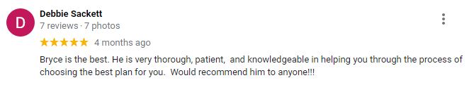 Google Review Blackham Insurance Group